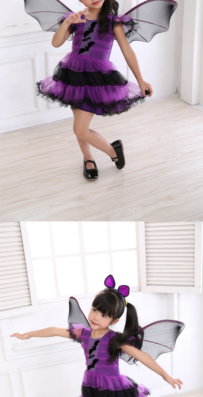Trang phục Halloween cho trẻ em Trang phục nữ Cô bé phù thủy nhỏ cho thấy mẫu giáo Công chúa ăn mặc quần áo cho trẻ 14 tuổi nam