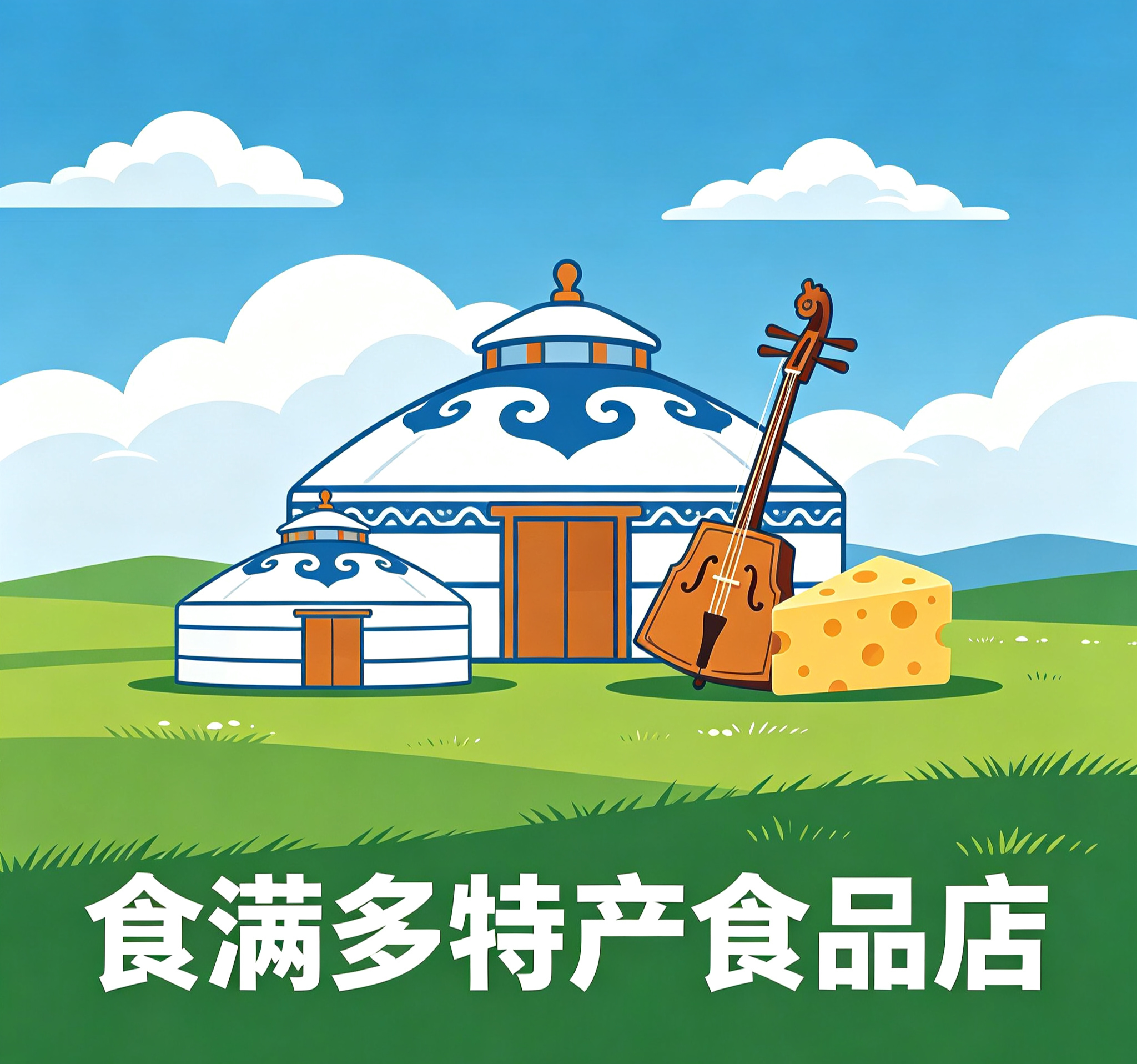 食满多百货店的LOGO