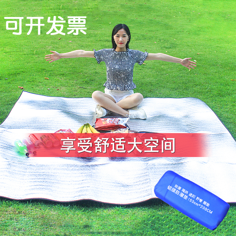 Tent moisture-proof mat lawn mat mat spring outing picnic outdoor camping camping mat aluminum film portable waterproof