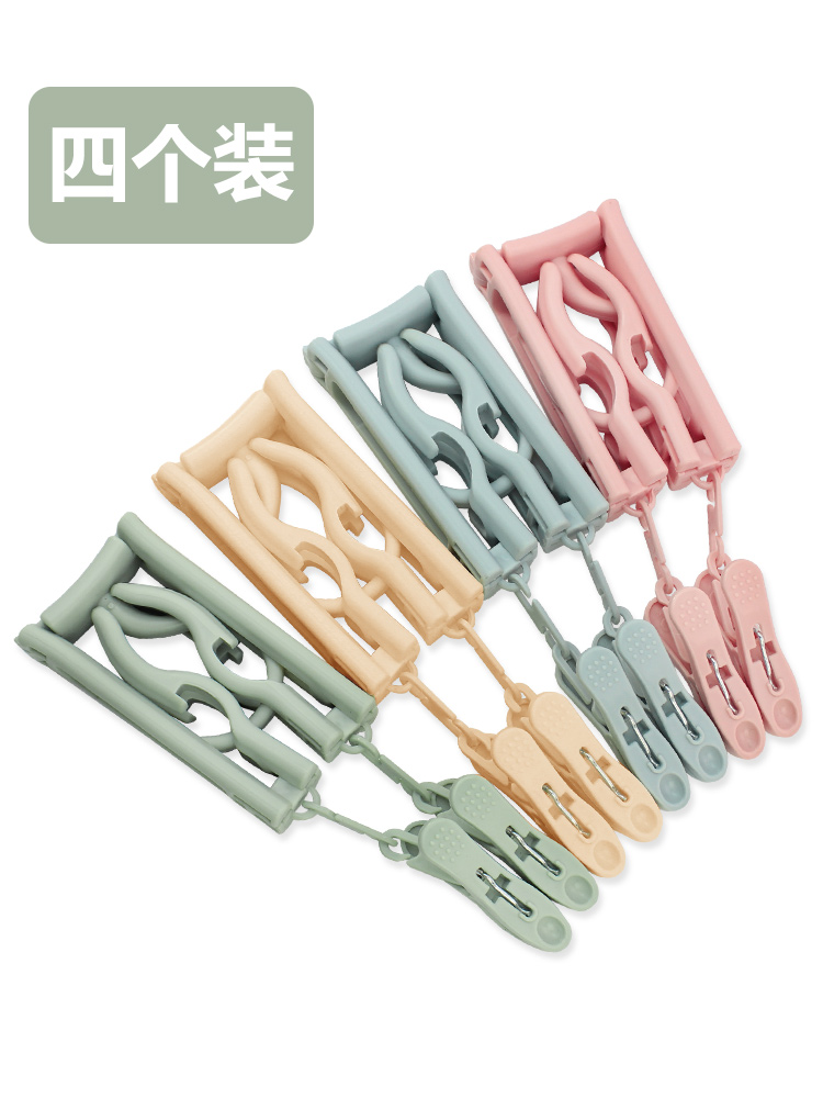Travel folding hanger portable hanger travel hanger with clip clothes drying rack home non-slip clothes hanger