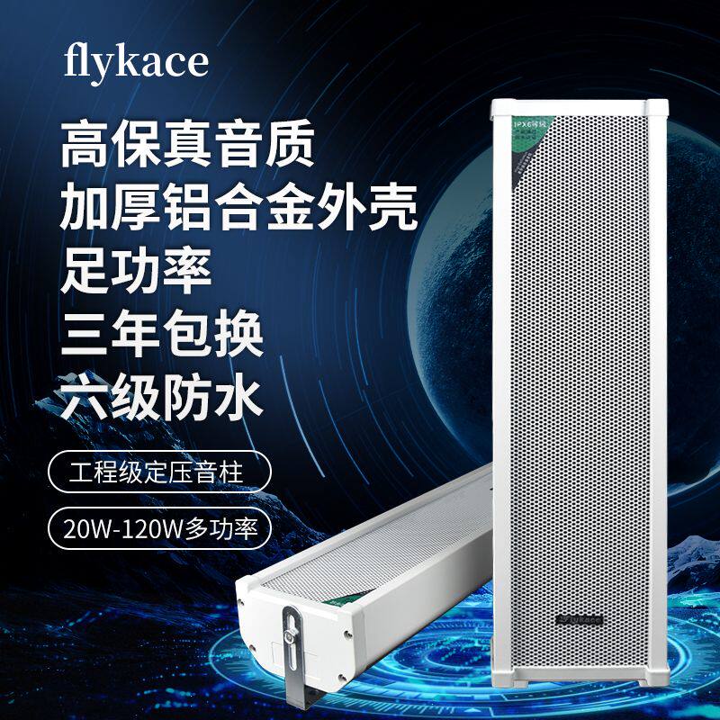 60W outdoor waterproof sound column rainproof wall-mounted speaker Outdoor campus radio speaker Factory shop wall-mounted speaker