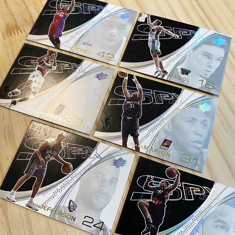 【Pippen, Gasol, Rose, Brand, Mobley, O'Neal, Finley】02 Ud Spx Star Card Set