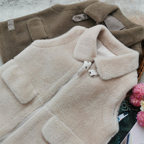 Stamp your feet straight like imitation mink velvet sleeveless vest short coat women's autumn and winter padded vest waistcoat