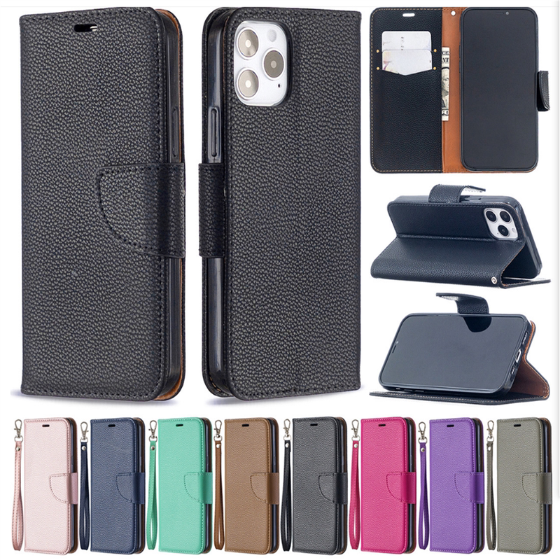 Suitable for Samsung Galaxy A70 A50 A40 Mobile Phone Case with Lychee Pattern A20 A30 Card Protection Leather Case A10