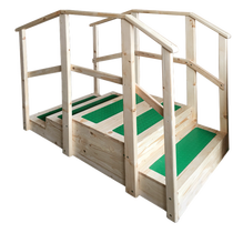 Walking training stair ladder nursing home rehabilitation station exercise rehabilitation full solid wood walking ability gait assessment