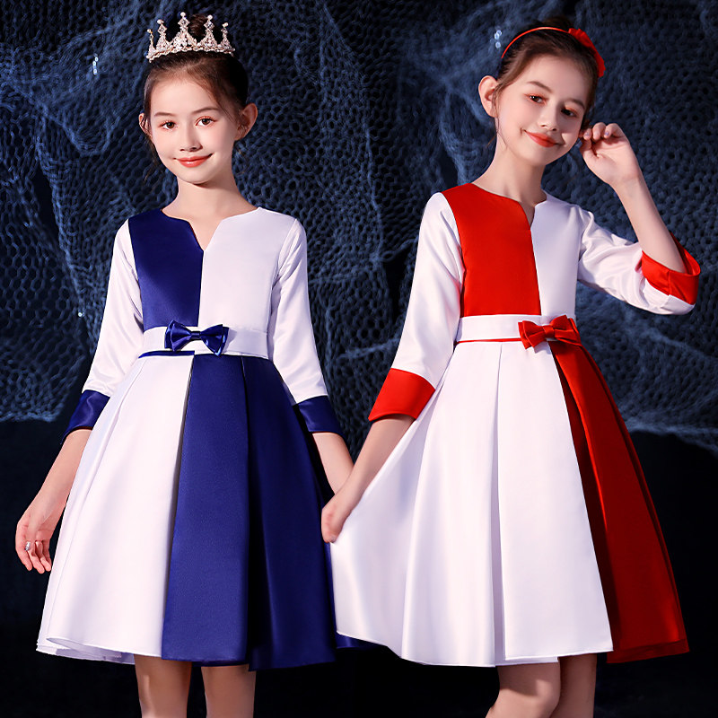 Children's chorus costume performance costume primary and secondary school students dress kindergarten costume recitation performance chorus costume suit