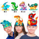 ເດັກນ້ອຍ Halloween headdress ໄດໂນເສົາພຽງເລັກນ້ອຍ monster headgear