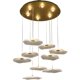 2022 New Light Luxury Villa Living Room and Dining Room Modern Simple Creative Stylish Duplex Building Spiral Staircase Long Chandelier