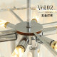 Kaiqiao Cloud Restaurant Chandelier French-Style Living Room Atmosphere Simple Modern Glass Bedroom Main Light 2025 New Model