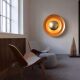 2024 New Product Italian Light Luxury High-End Gold Foil Wall Lamp Hotel Clubhouse Corridor Creative Flying Saucer Heavy Metal Lamp