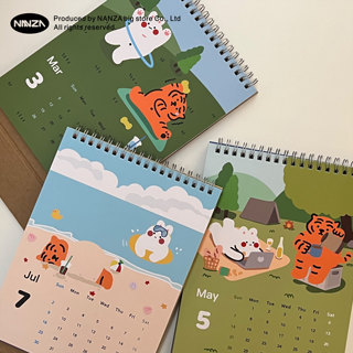 2023 Rabbit Year Calendar Desktop Small Locker Month Calendar New Year Cute Spring Festival Daily Plan Tiger Calendar