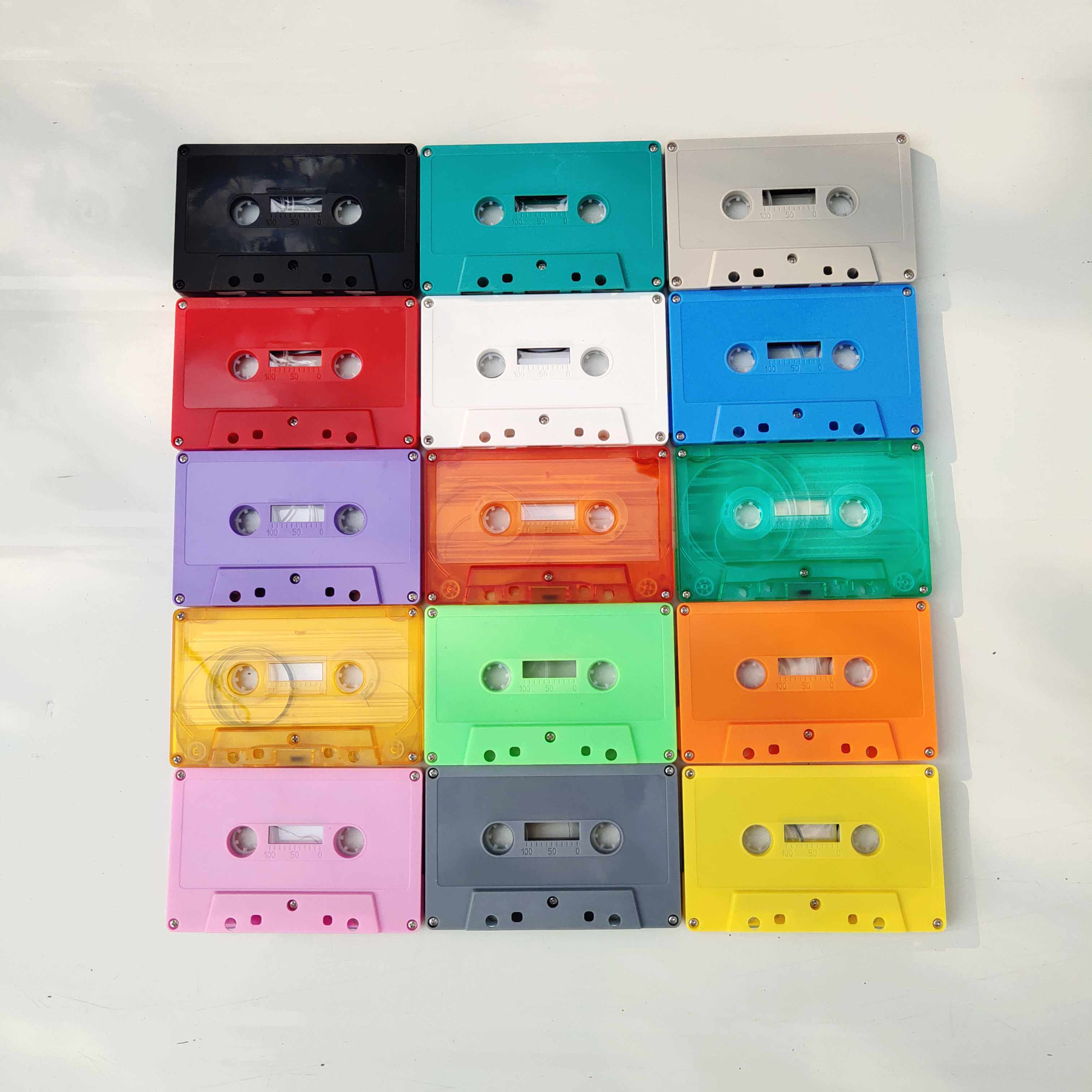 Custom Color Tape Blank Tapes Decoration Tapes Gift Tapes Audio Tape Capacity Customised by Requirements