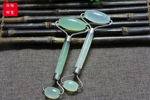 Natural Jade Face Eye Beauty Container Massager Roller Jade Slimming Device Massage Stick Wheel