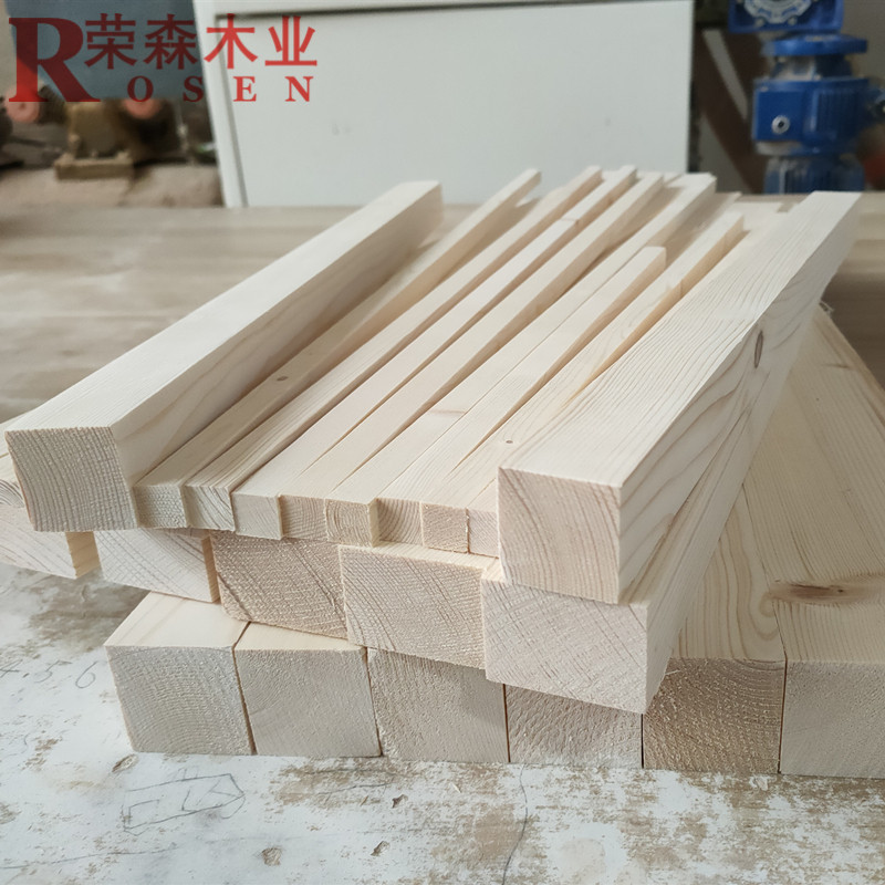 Pine Wood Strips Log Sheet Pine Wood Block Fine Wood Square Diy Handmade Model Making Chalet Material Square Wooden Stick