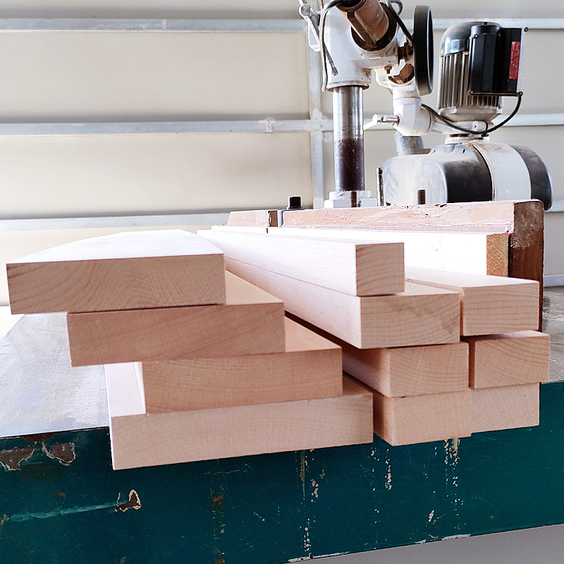 Beech wood squared European imported red beech wood log square strip diy hand hardwood bed leg table leg stair pedal