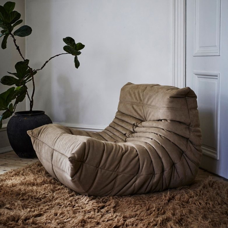 Nordic net red TOGO caterpillar lazy sofa bedroom tatami living room balcony leisure single sofa lounge chair