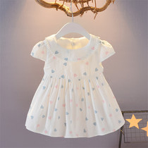Girls Dress Summer Small Fresh Baby Skirt Summer Baby clothes Baby clothes Summer baby skirt Cotton