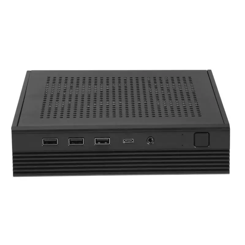 Корпус миниатюрного ПК SKTC TX06, тонкий Itx корпус, бесшумный промышленный контроль, пальчиковый компьютер, мини-формат, высокая тыльность