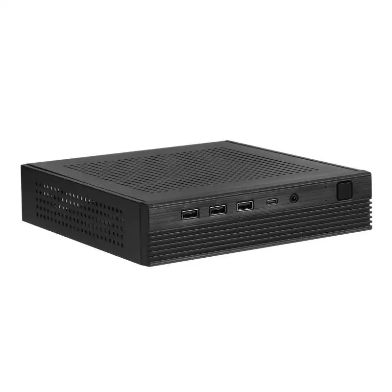 Корпус миниатюрного ПК SKTC TX06, тонкий Itx корпус, бесшумный промышленный контроль, пальчиковый компьютер, мини-формат, высокая тыльность