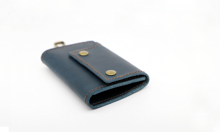 Handmade da retro retro thắt lưng túi lưu trữ chìa khóa cho nam và nữ gói đa chức năng ví móc khóa da