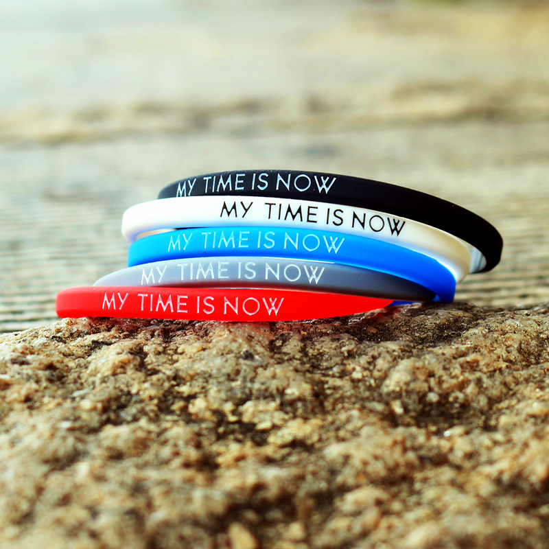 Basketball Trendy Brand 5mm Thin Bracelet My Tisnow Student Couple Gift for Men and Women Silicone Bracelet Sports Wristband