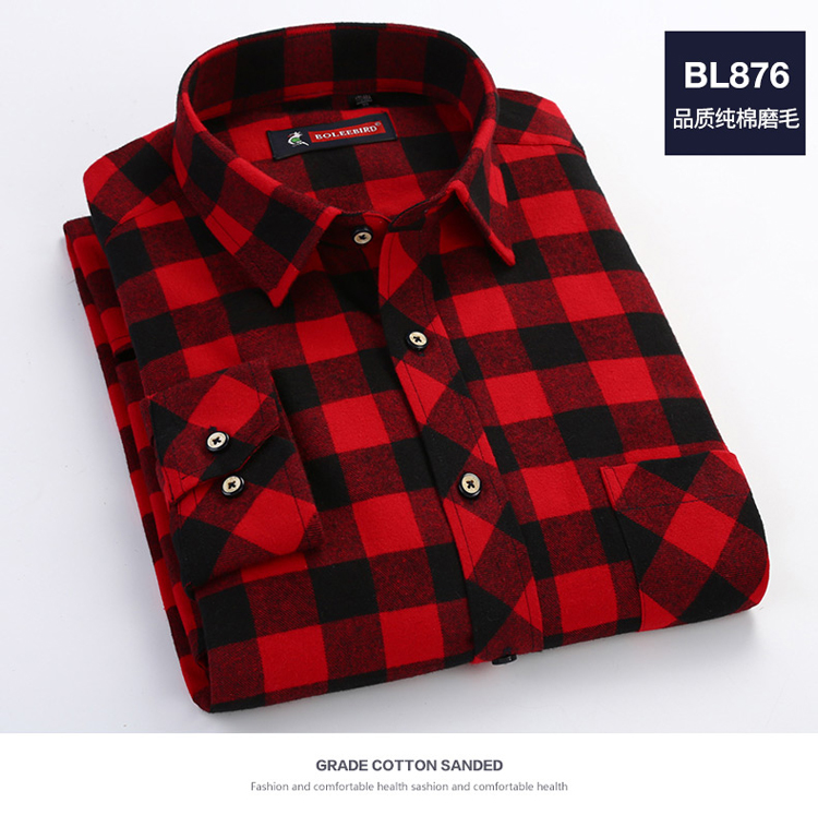 Mùa thu kẻ sọc cotton kẻ sọc nam dài tay trung niên lỏng cotton trung niên cha tải áo XL mẫu áo công sở đẹp