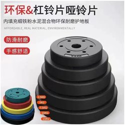 Environmental-Friendly Rubber-Coated Barbell Plates, Dumbbell Plates Neutral For Home Fitness Equipment Weight Plates for Men and Women Weightlifting Squats Arm Training