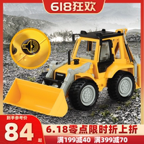 American Driven childrens engineering car excavator Boys bulldozer simulation sliding toy car large shovel sand