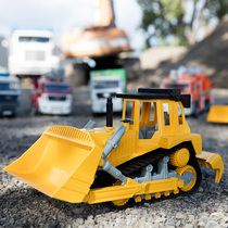 North America Driven childrens engineering bulldozer play sand sliding toy car model Crawler excavator loader Forklift