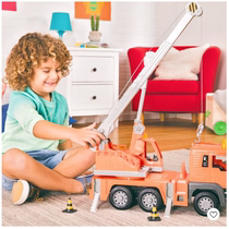 North America Driven Large childrens engineering truck Crane sliding toy Bulldozer Transport truck Truck sound and light