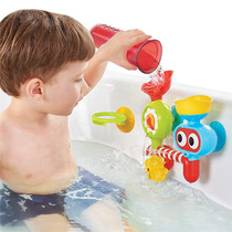 American young Kido water play toy childrens shower set Shower nozzle thermostatic tube basin bucket bath small suction cup