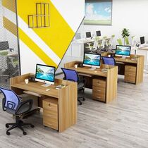 Minima Modern Desk Home Economy Type Computer Desk Staff Multifunction Employee Desk Desktop Boss Table Single