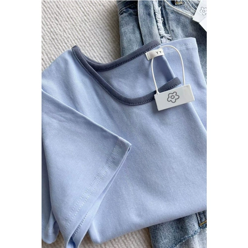 Tide, сексуальная короткая приталенная футболка, квадратный вырез, высокая талия