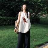 Сексуальная футболка без рукавов, универсальный жилет, кукла, свободный крой