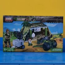 Gudi 8032 Wildfire artillery positions assembled 7 Puzzle Force Boys Kids 6 Year Old Toys Small Grain Assembled Building Blocks Children