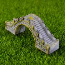 Shiwang Ant Pavilion micro-landscape decoration simulated semicircular bridge hole pedestrian bridge resin craft ornaments
