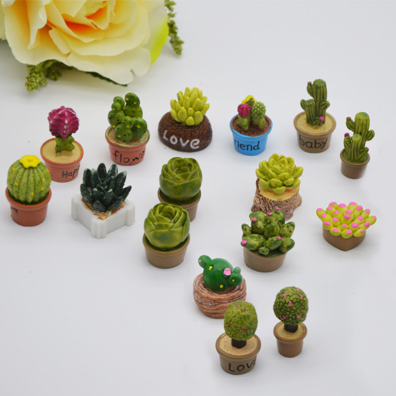 Shiwang Antarium Moss Microscape Ecological Pendulum Piece Emulation Small Potted Plant DIY Assembly Pendulum resin multi-meat decoration