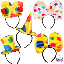 Christmas childrens fancy dress props Mickey head hoop adult clown dress clown hat