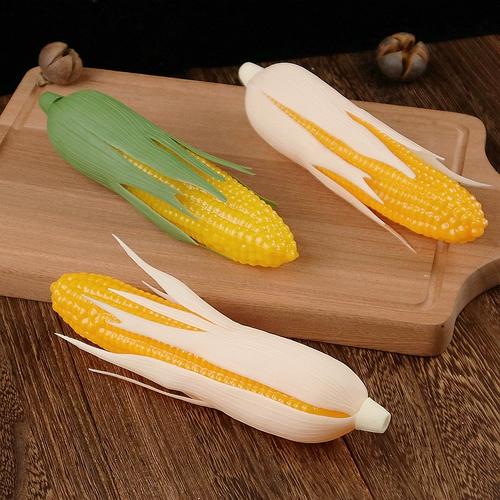 Моделирование овощной кукурузы Модельная еда, пища, фрукты и фрукты разбито окно, украшение торговых центров и стрельба по реквизиту