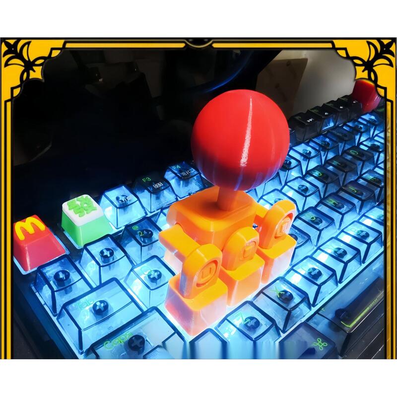 Joystick Keycap Joystick Game Controller Game Auxiliary Joystick King of Fighters Creative Keyboard Joystick Direction Key 3D Printing