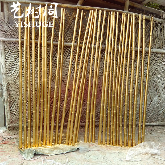 Simulation of green bamboo bamboo fake bamboo pole brush green paint bamboo pole screen fenyield decorative flower design