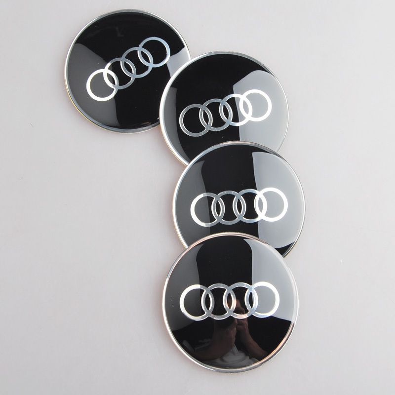 Suitable for Audi A4L A6L A3 A5 Q3 Q5 Q7 Car Wheel Hub Cap Sticker Center Cap Modification Decorative Sticker
