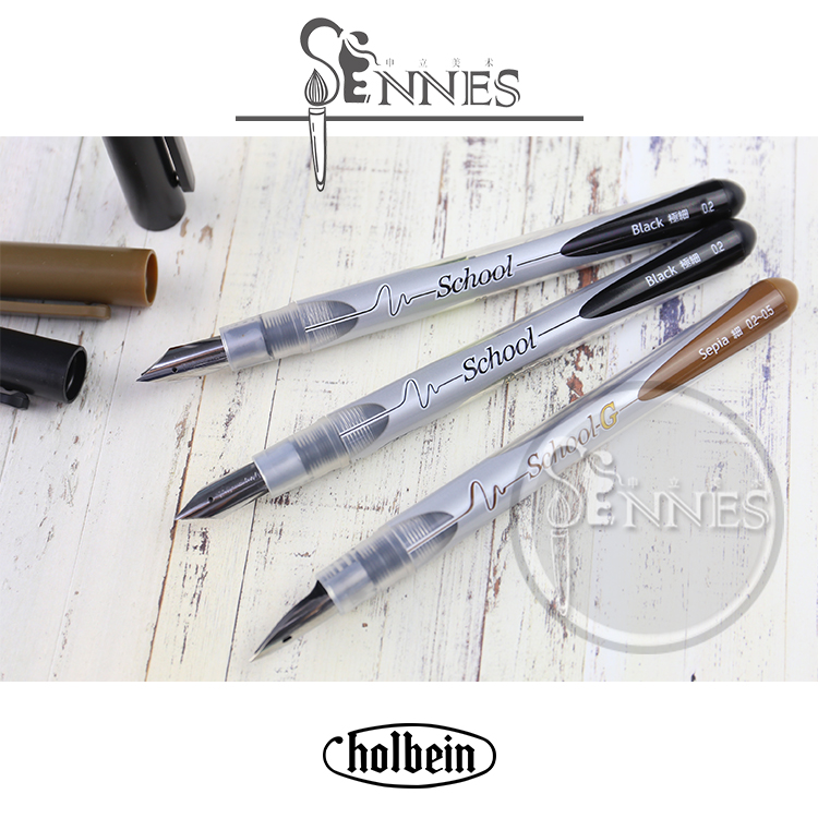 Japan TACHIKAWA TACHIKAWA School-G hand drawn comic fountain pen three nib black brown