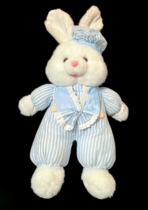 (Sold) Old material Showa Rabbit foreign rabbit orphan plush toy