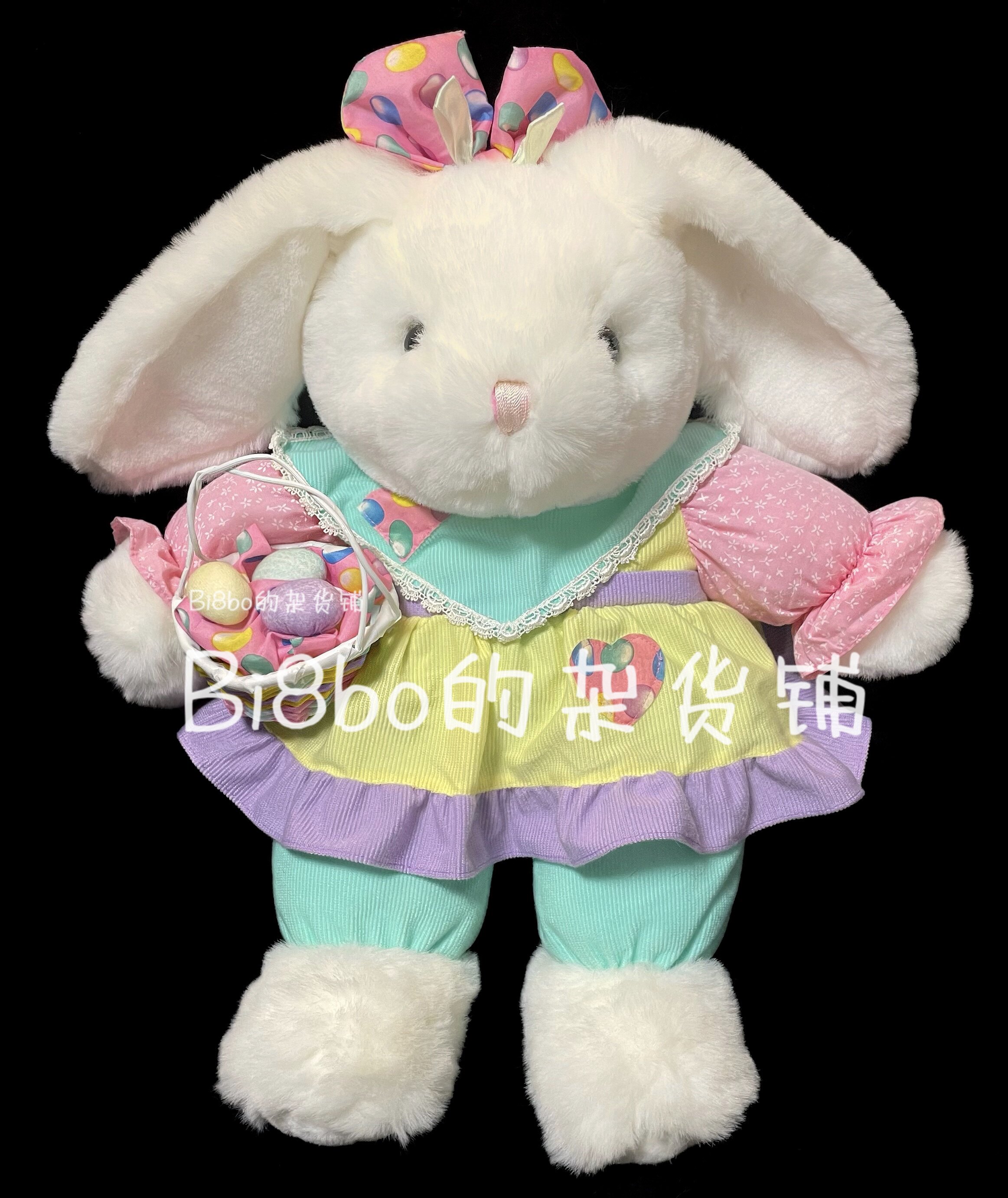 (Sold) Foreign Easter Egg Macaron Childlike Showa Rabbit