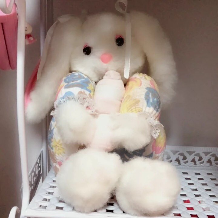 (Sold) Old Showa Baby Bottle Rabbit