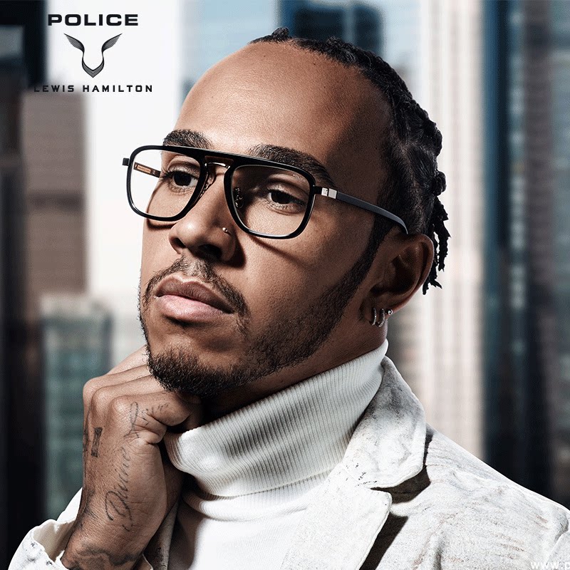 POLICEHillton joint optical frame double beam plates can be matched with myopia sunglasses clip VPLB30G