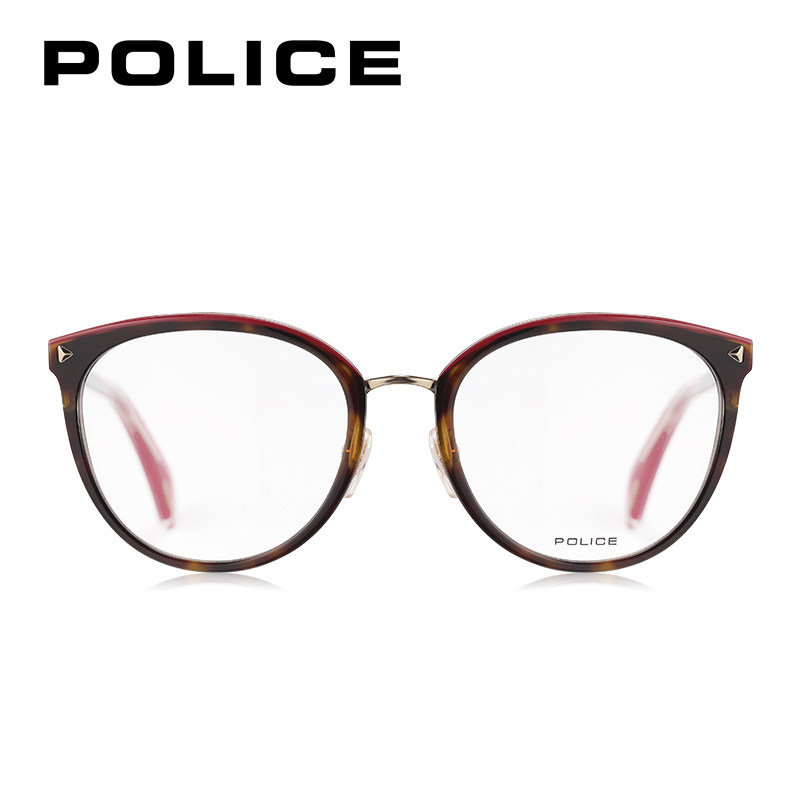 POLICE vigour Thoth optical frame Female Myopia Tide Oval large frame can be matched with myopia lenses VPL737
