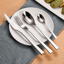 Thickened 304 stainless steel Western tableware single cute creative European home steak knife fork spoon coffee spoon