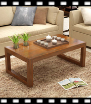 Simple Japanese coffee table Solid wood small table Kang table bay window Simple small apartment living room low table Modern fashion tea table
